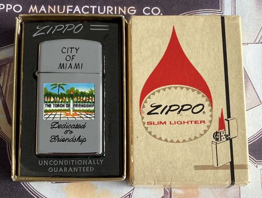 Zippo slim publicitaire town and country