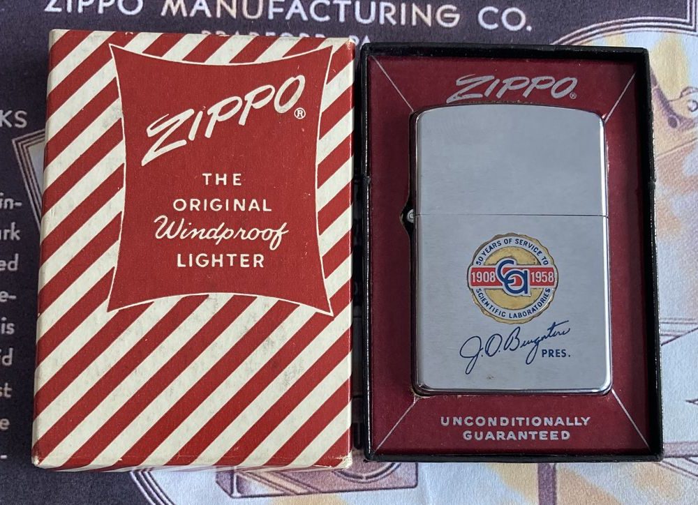 Zippo 1958 publicitaire Zippo 1958 publicitaire