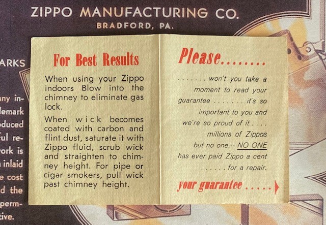 ZIPPO 1963 ZIPPO 1963