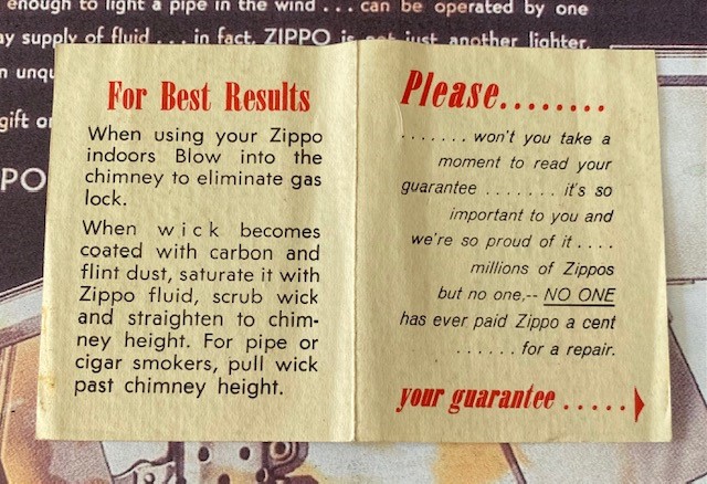 ZIPPO 1959 ZIPPO 1959